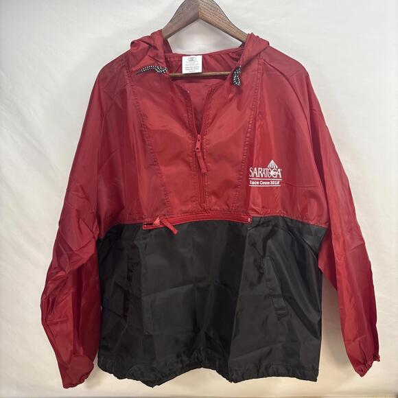 Other - NEW Saratoga Race Track Pullover Windbreaker -Adult L  2018 Stadium Give Away